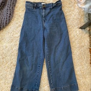 H&M high-waisted wide leg jeans